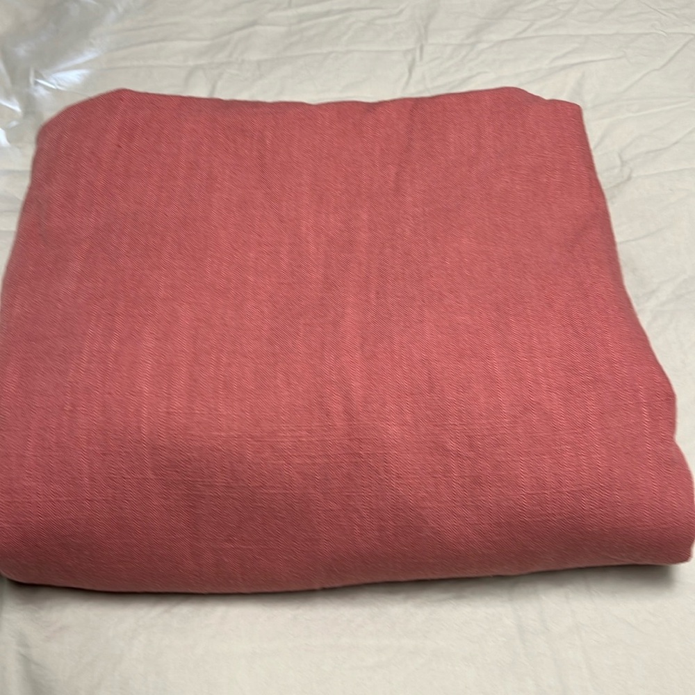 Casaluna King Rose linen duvet set with 3 matching pillow shams